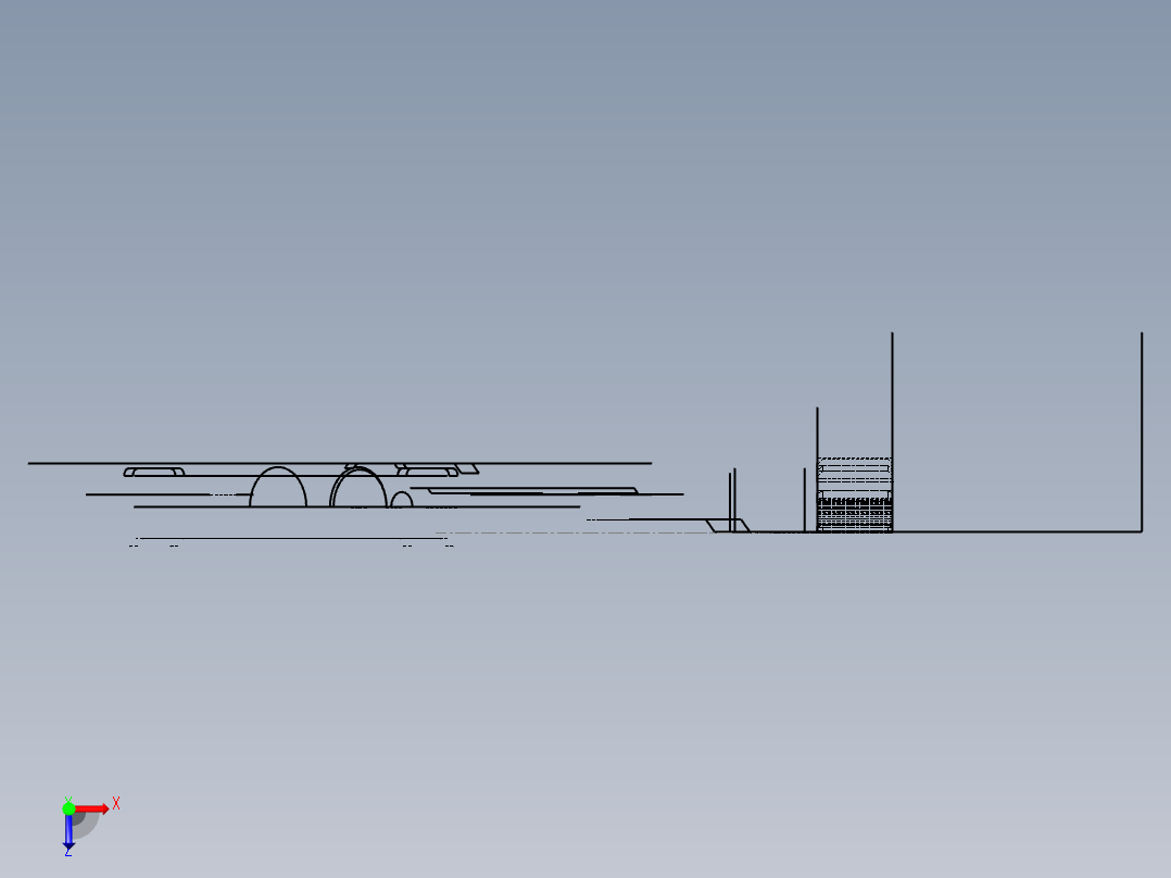 齿轮倒角加工工装俯视图