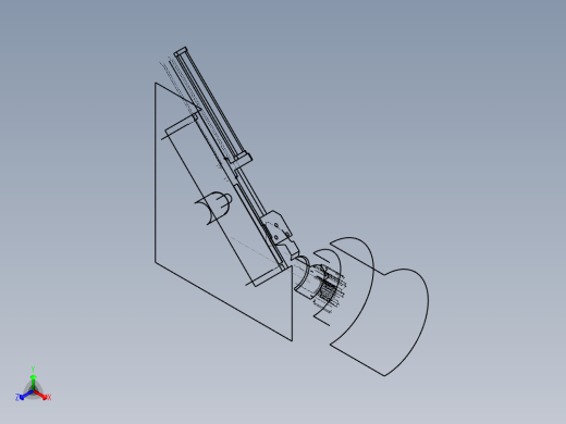 齿轮倒角加工工装正等轴测缩略图