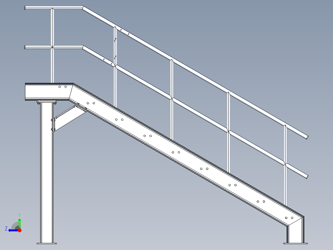 楼梯梯子celik-merdiven-1 1 STP右视图