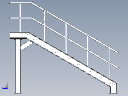 楼梯梯子celik-merdiven-1 1 STP右视缩略图