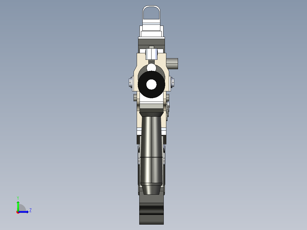 手枪左轮冲锋枪老式狙击步枪设计3D图纸fn-scarl-assault-rifle sw igs左视图