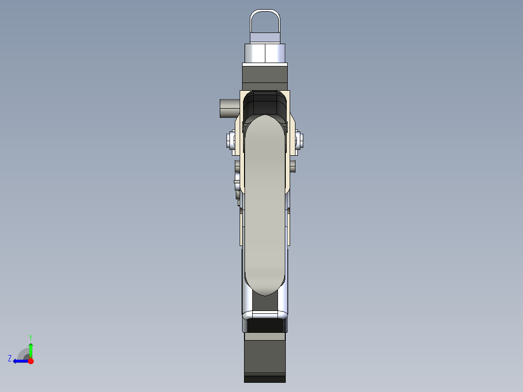 手枪左轮冲锋枪老式狙击步枪设计3D图纸fn-scarl-assault-rifle sw igs右视图
