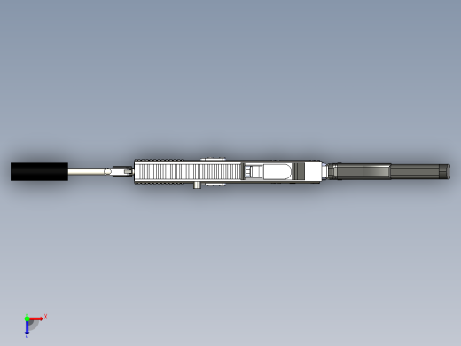 手枪左轮冲锋枪老式狙击步枪设计3D图纸fn-scarl-assault-rifle sw igs俯视缩略图