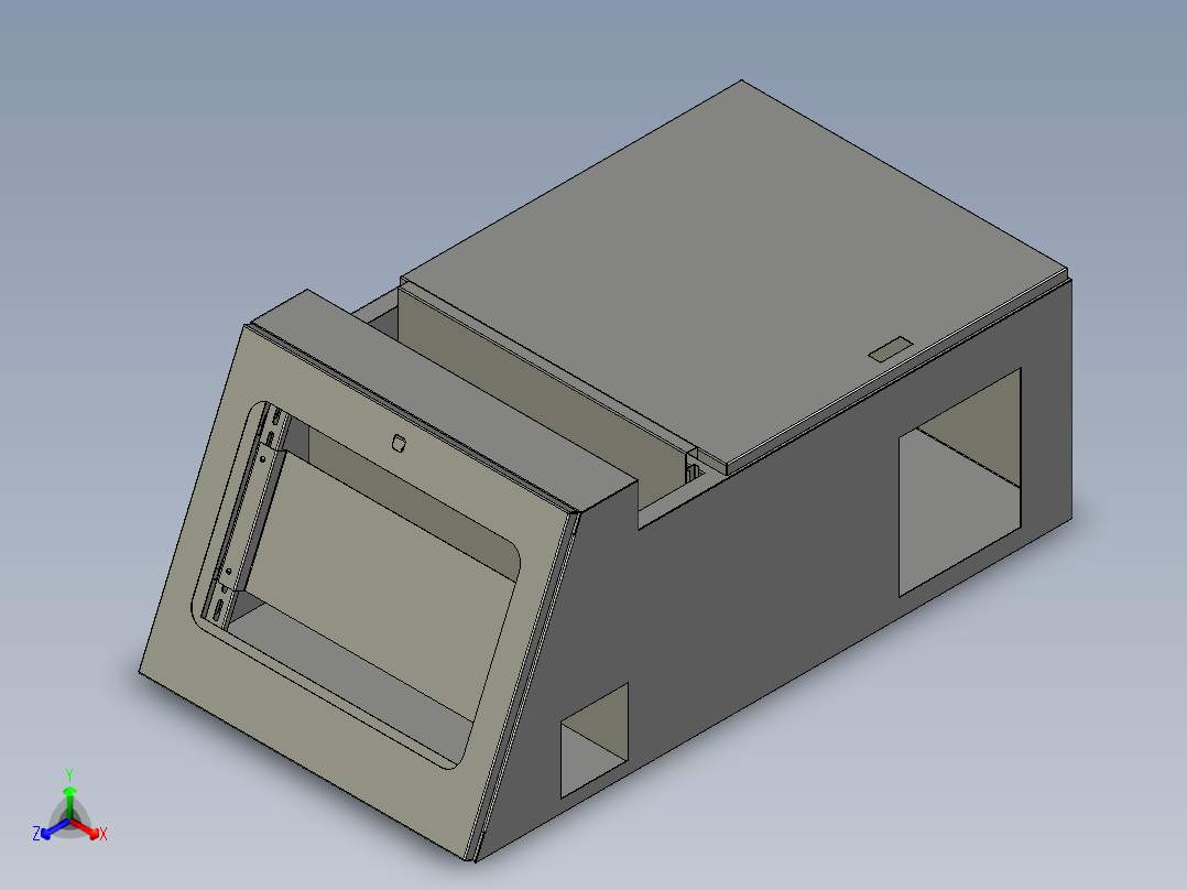 控制台control-desk-1831-模型格式为 stp