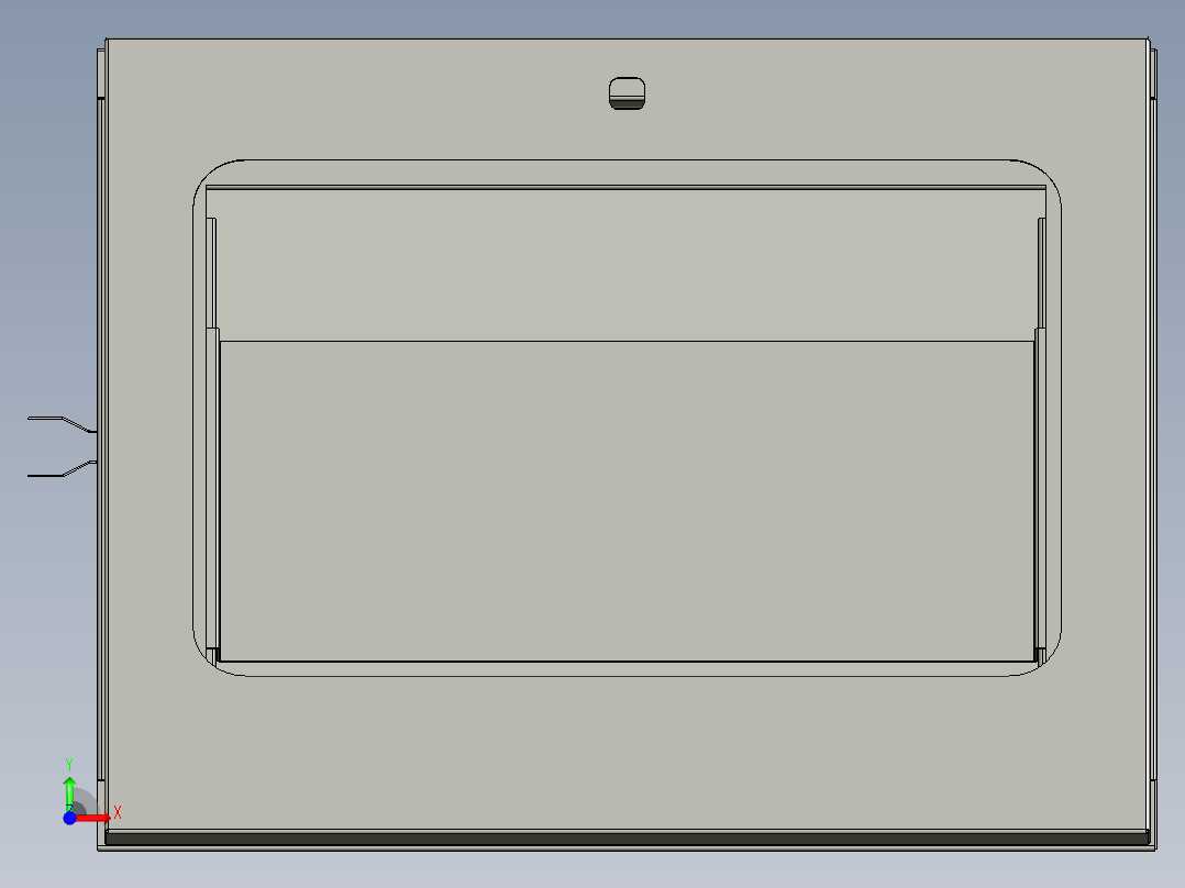 控制台control-desk-1831-模型格式为 stp前视图
