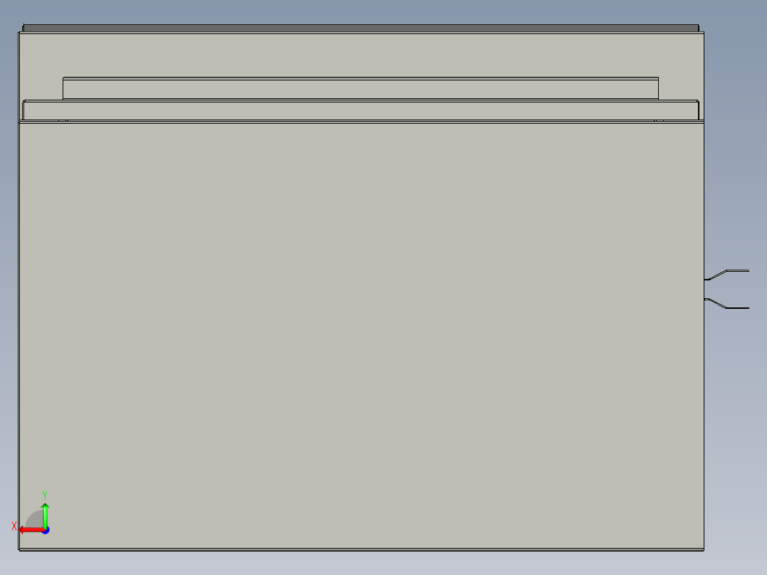 控制台control-desk-1831-模型格式为 stp后视图