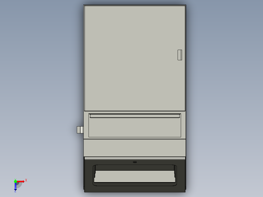 控制台control-desk-1831-模型格式为 stp俯视图