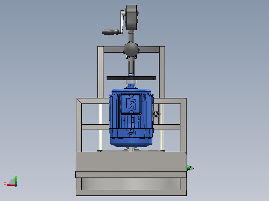 香蕉切碎机后视图