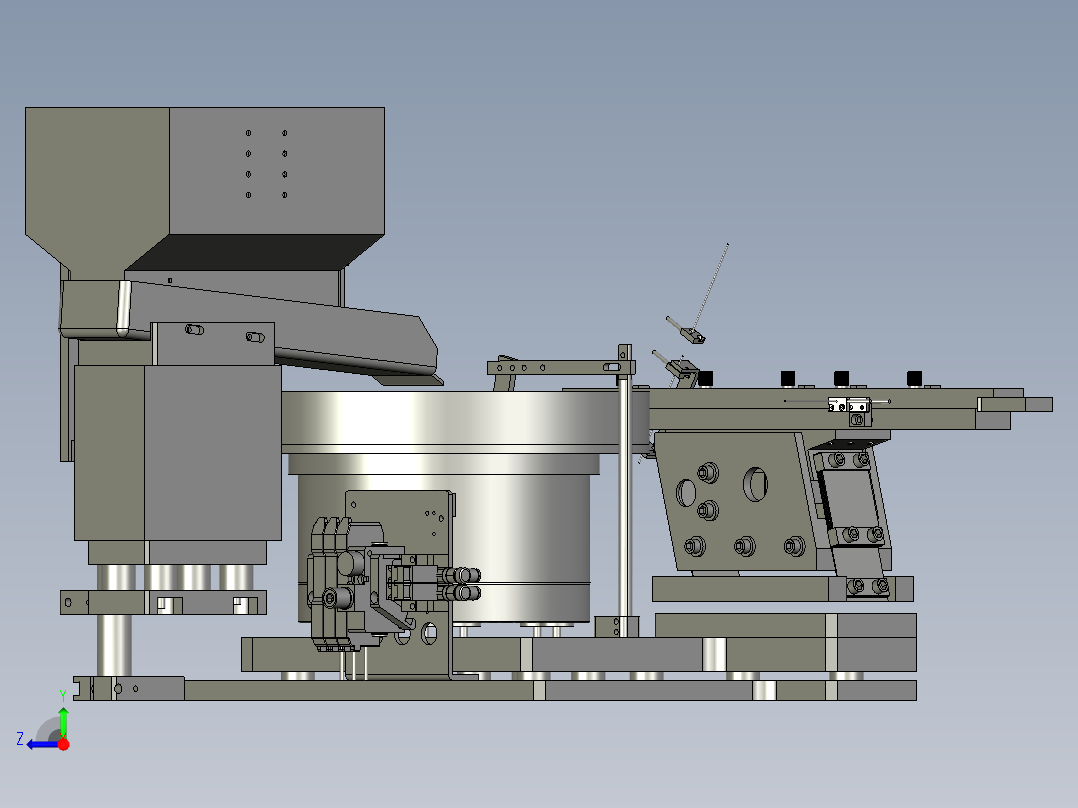 CZXD-塑胶件振动盘右视图