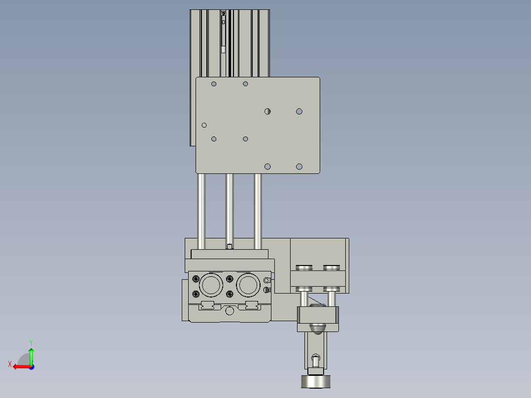 防跑料机构2后视图