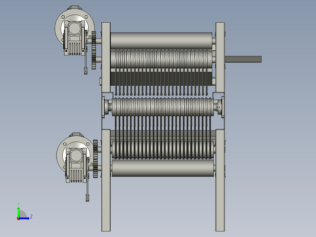 标记印制装置左视图