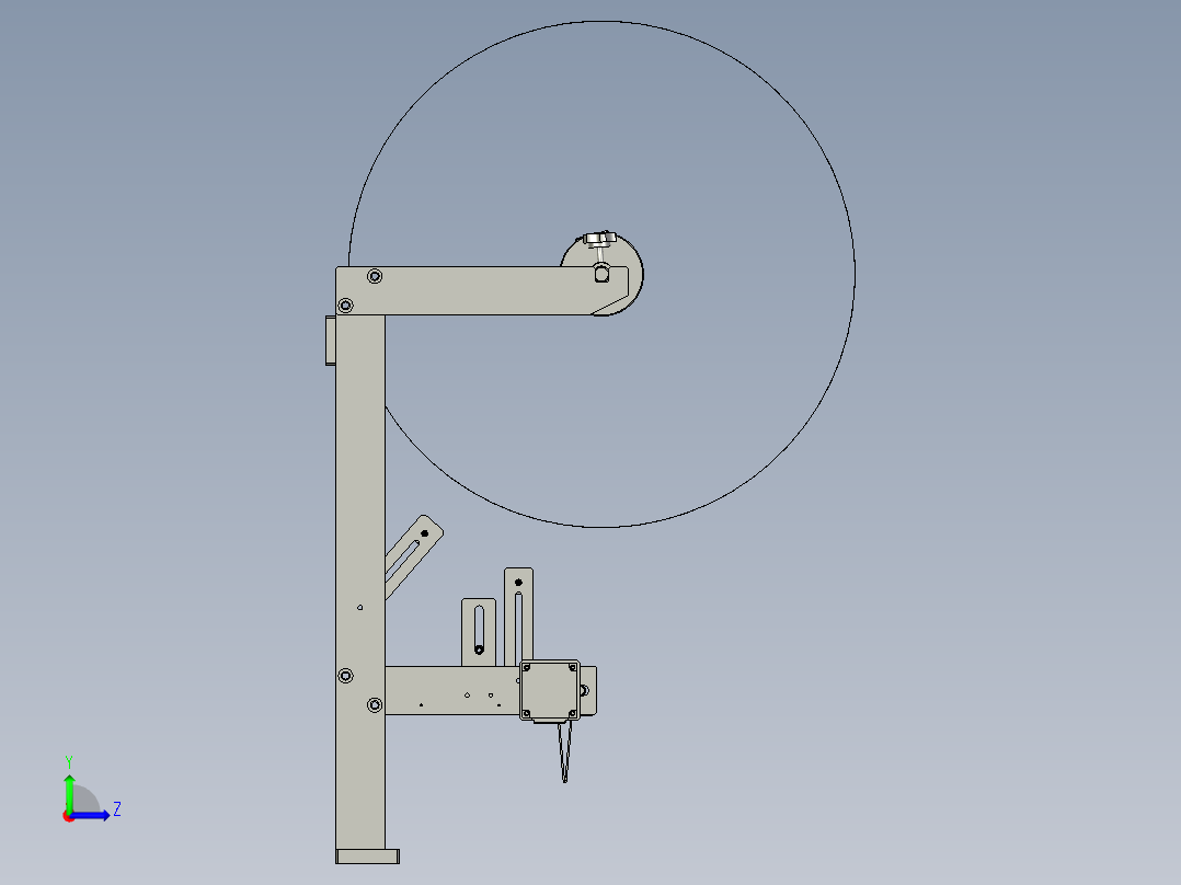 HLCY06-02-00-00走纸装配左视图