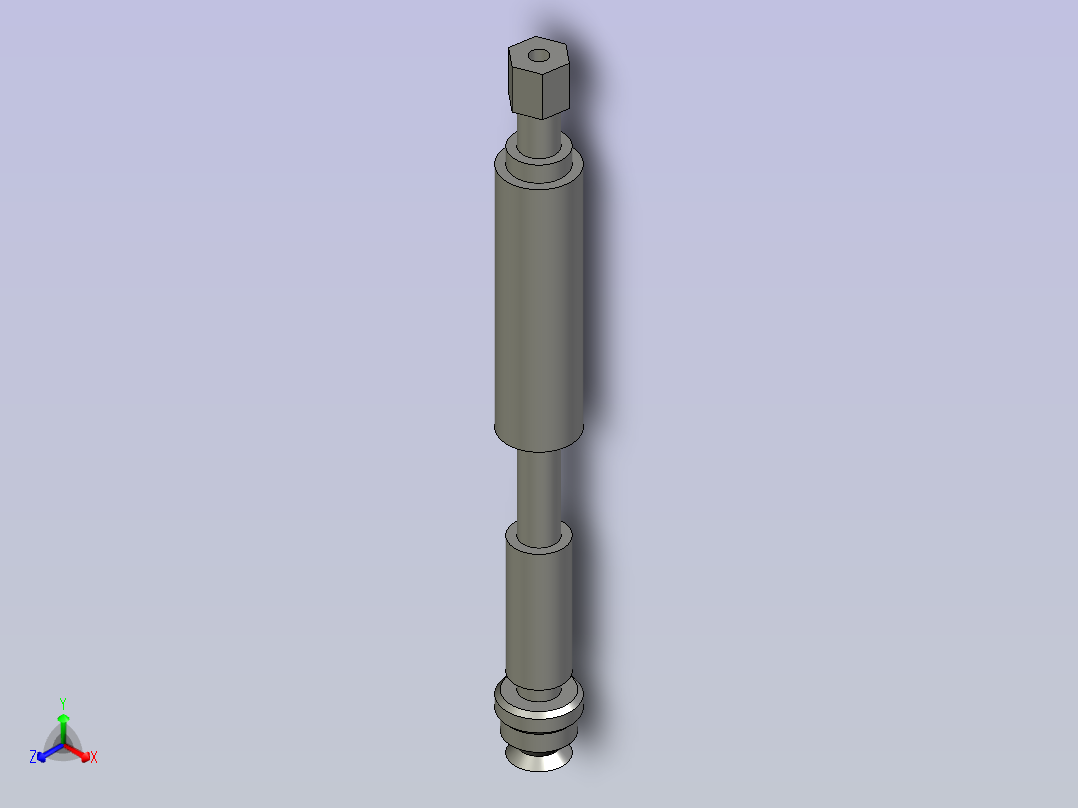 M8吸杆SLDASM11111正等轴测图