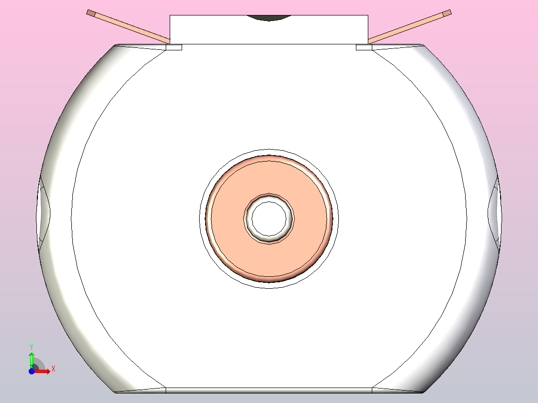 微型直流电机前视图