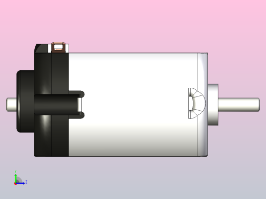 微型直流电机左视缩略图