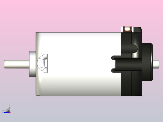 微型直流电机右视缩略图