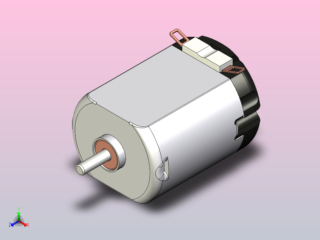 微型直流电机正等轴测图