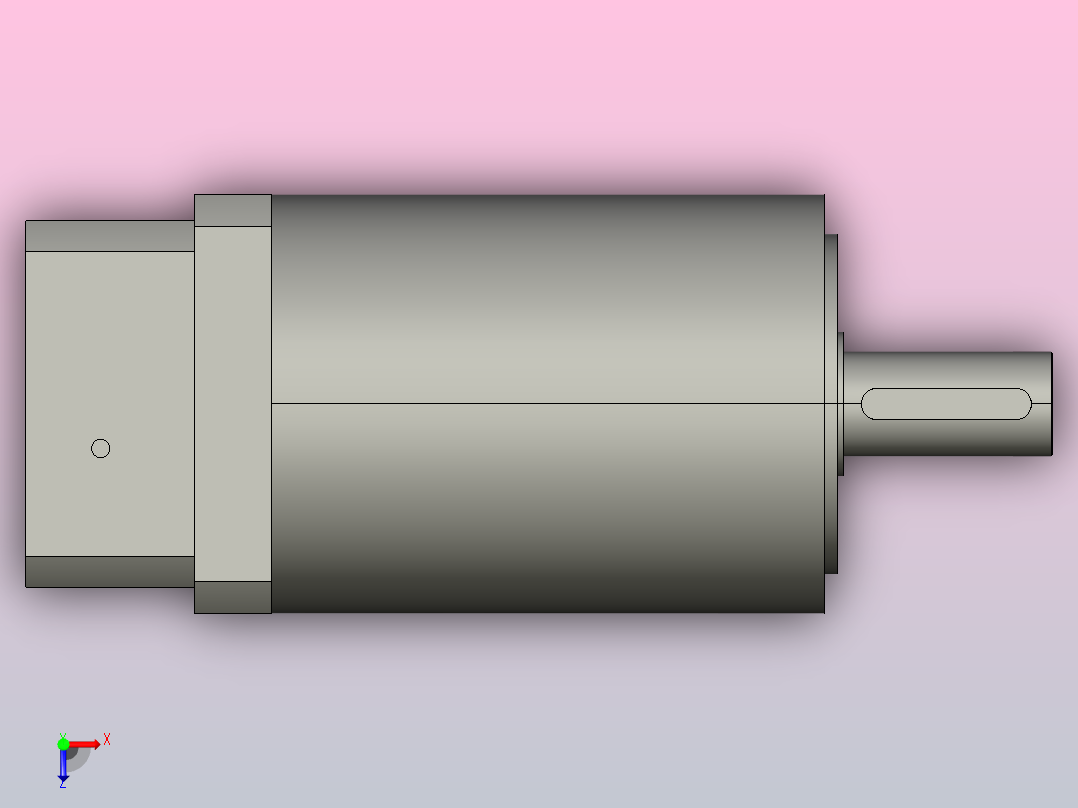 间隙减速器gearbox_gbx160040k_gbk_160_100_4_f俯视图