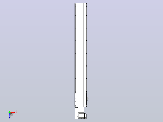 皮带直线轴半封闭可选导轨TPA-HNB-202D-140-L1300-ML-C-P75-N3俯视缩略图