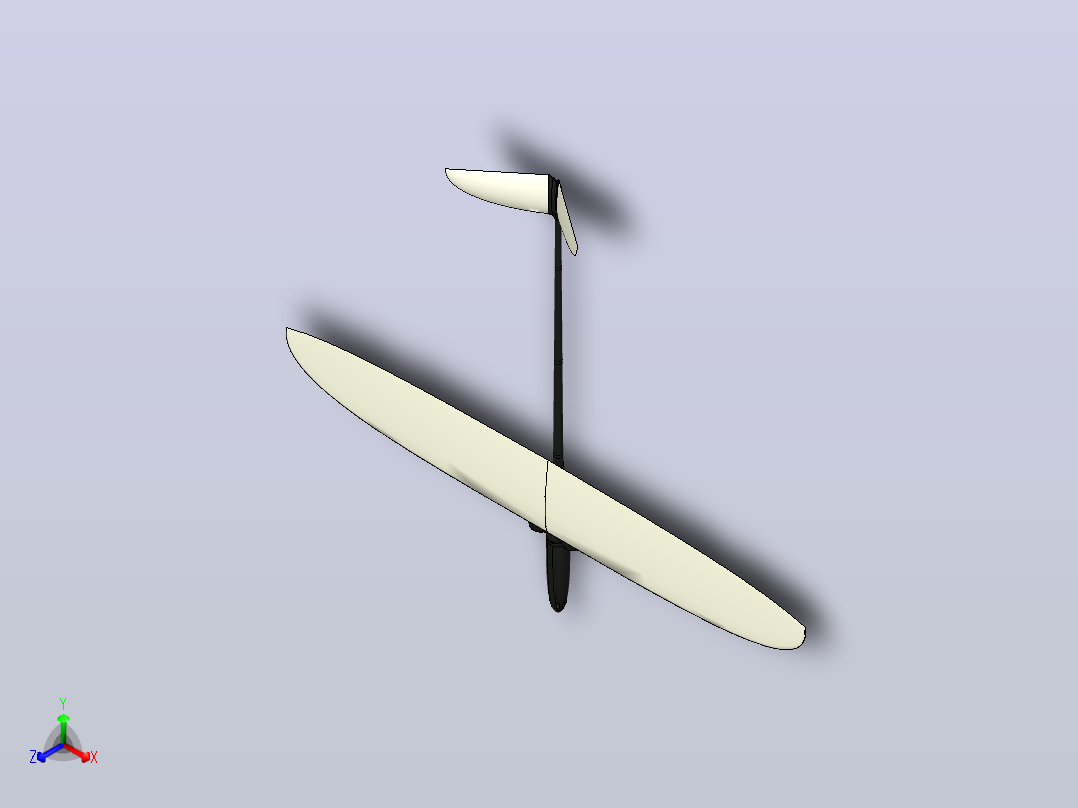 飞机模型3D设计正等轴测图