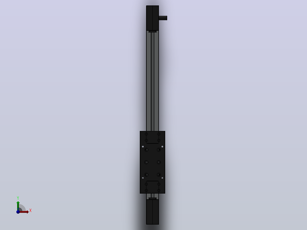 线性装置 KRF 8 系列 80x40 ZR，左侧输入轴-300俯视图