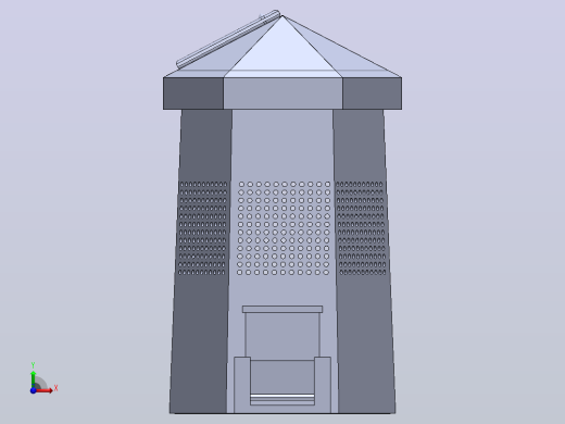 垃圾箱 垃圾处理设备dust-bin-cad-1831-模型格式为 sw前视缩略图