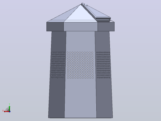 垃圾箱 垃圾处理设备dust-bin-cad-1831-模型格式为 sw后视缩略图