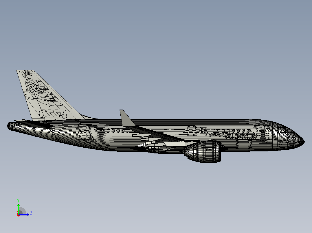 空客 A220左视图