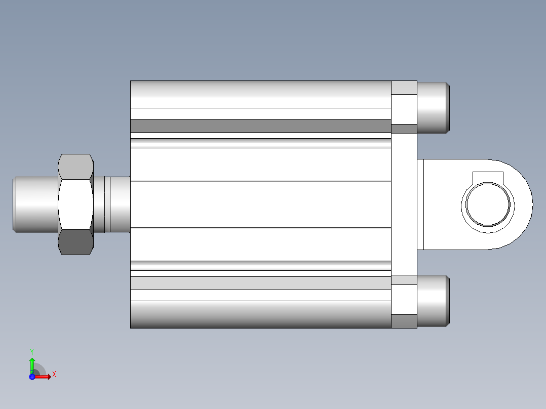 台车锁定结构前视图