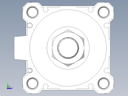 台车锁定结构左视缩略图