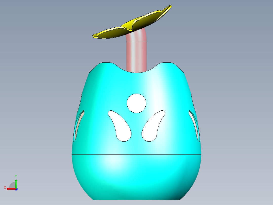 空气加湿器后视图
