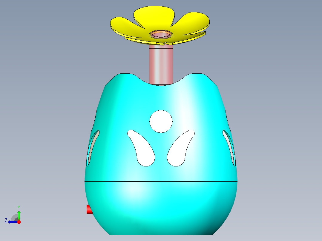 空气加湿器右视图