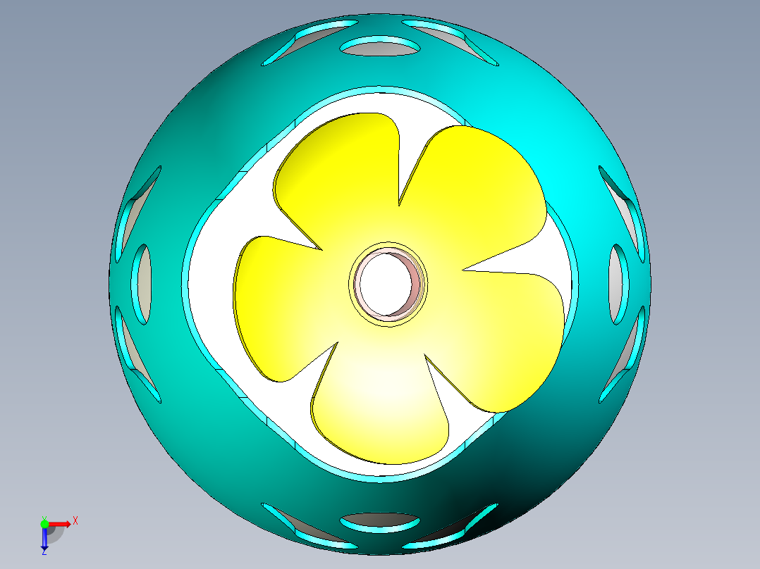 空气加湿器俯视图