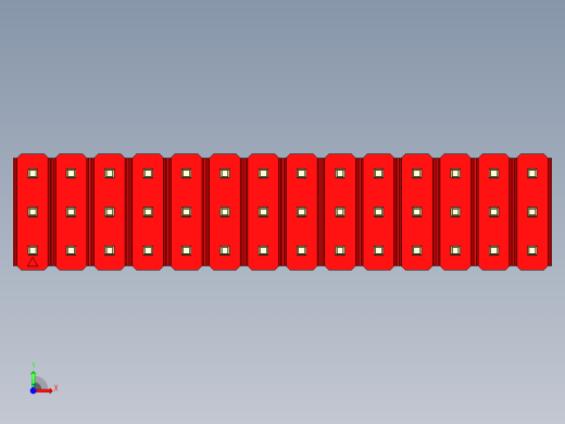 彩色公头100mil（2.54mm）系列-DS1021_red_3x14p_100mil_Type19_rev1.0前视缩略图