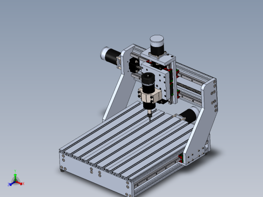nema 23 步进电机驱动的迷你CNC铝铣床