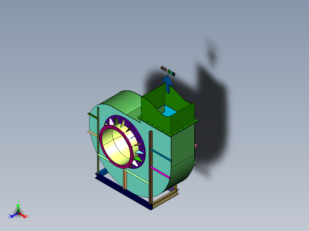 防腐耐磨损离心式通风机
