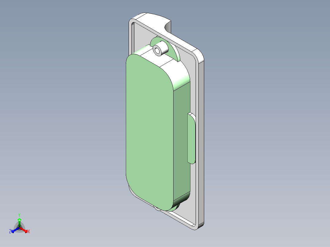 精稳拉手LS-183-B正等轴测图
