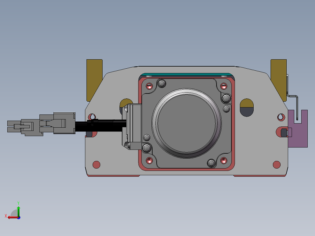 MTH丝杆半封闭模组MTH13-BC-400W后视图