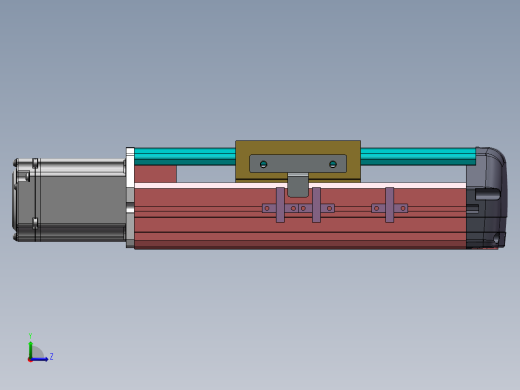MTH丝杆半封闭模组MTH13-BC-400W左视缩略图