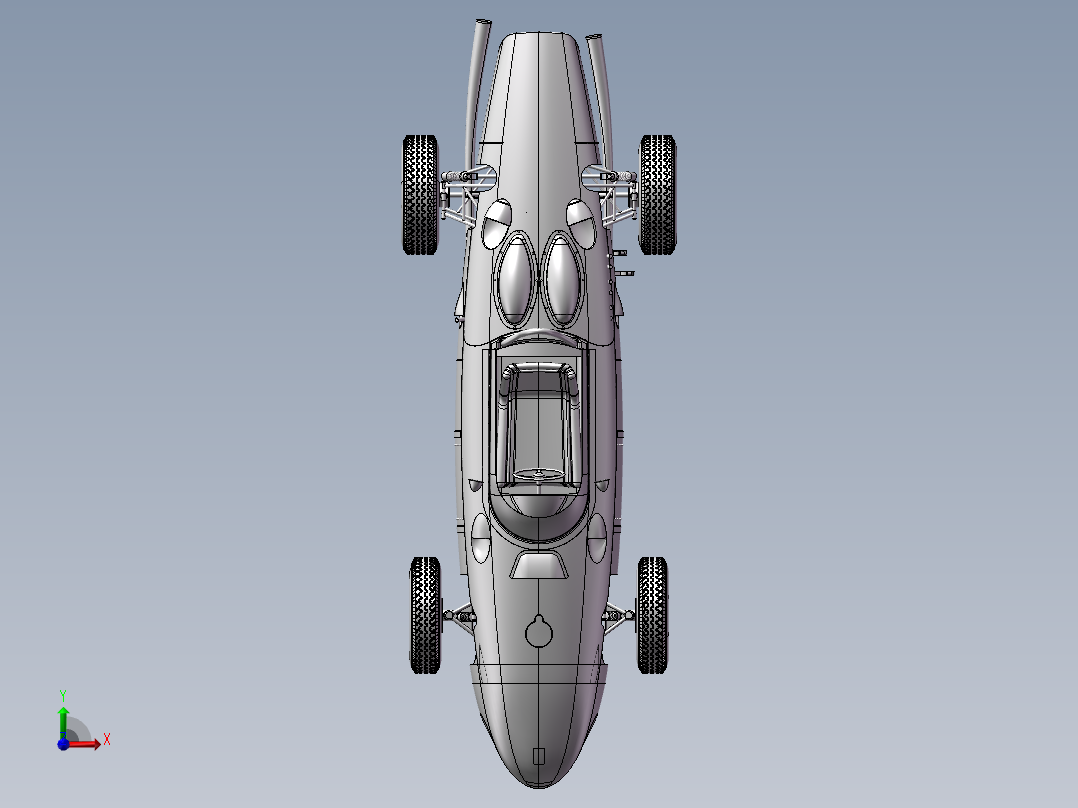 法拉利跑车3D模型前视图