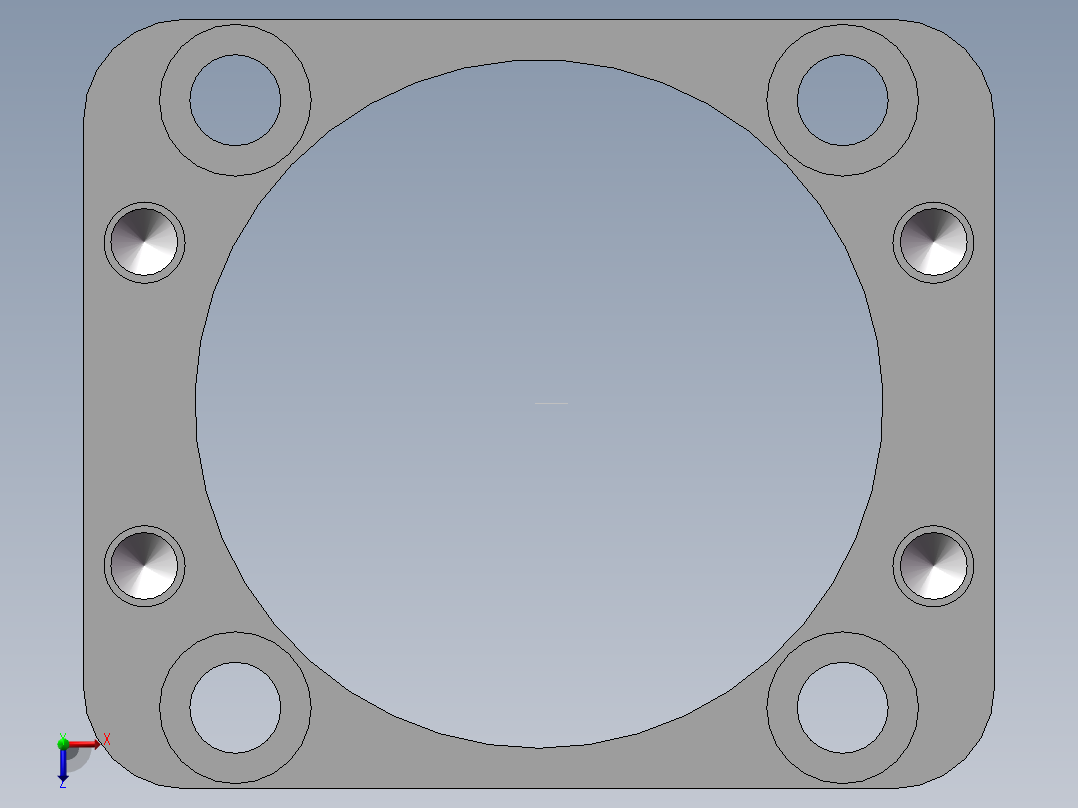 电动滑台模组MTG45电机座俯视图