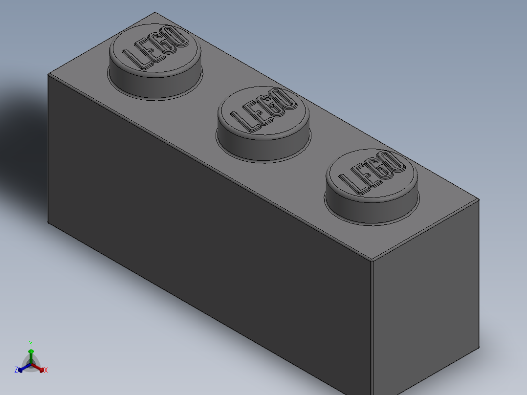 乐高套装 4421基本积木-4211428 - 3622 Medium Stone (Light Bluish) Grey Brick 1 x 3.SLDPRT