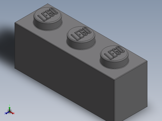 乐高套装 4421基本积木-4211428 - 3622 Medium Stone (Light Bluish) Grey Brick 1 x 3.SLDPRT