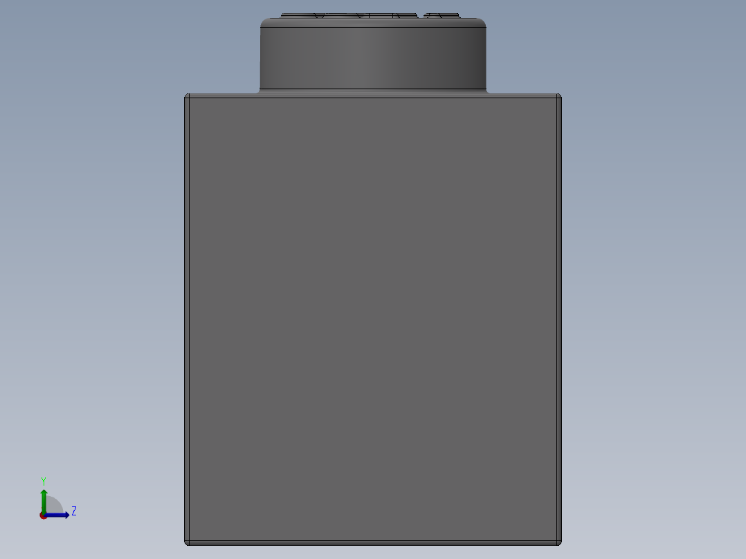 乐高套装 4421基本积木-4211428 - 3622 Medium Stone (Light Bluish) Grey Brick 1 x 3.SLDPRT左视图