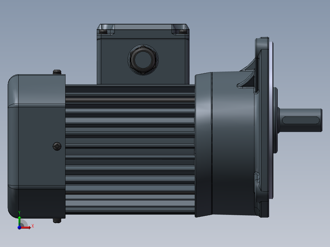 精研电机立式 s250v01-L前视图