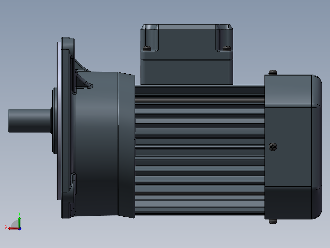 精研电机立式 s250v01-L后视图