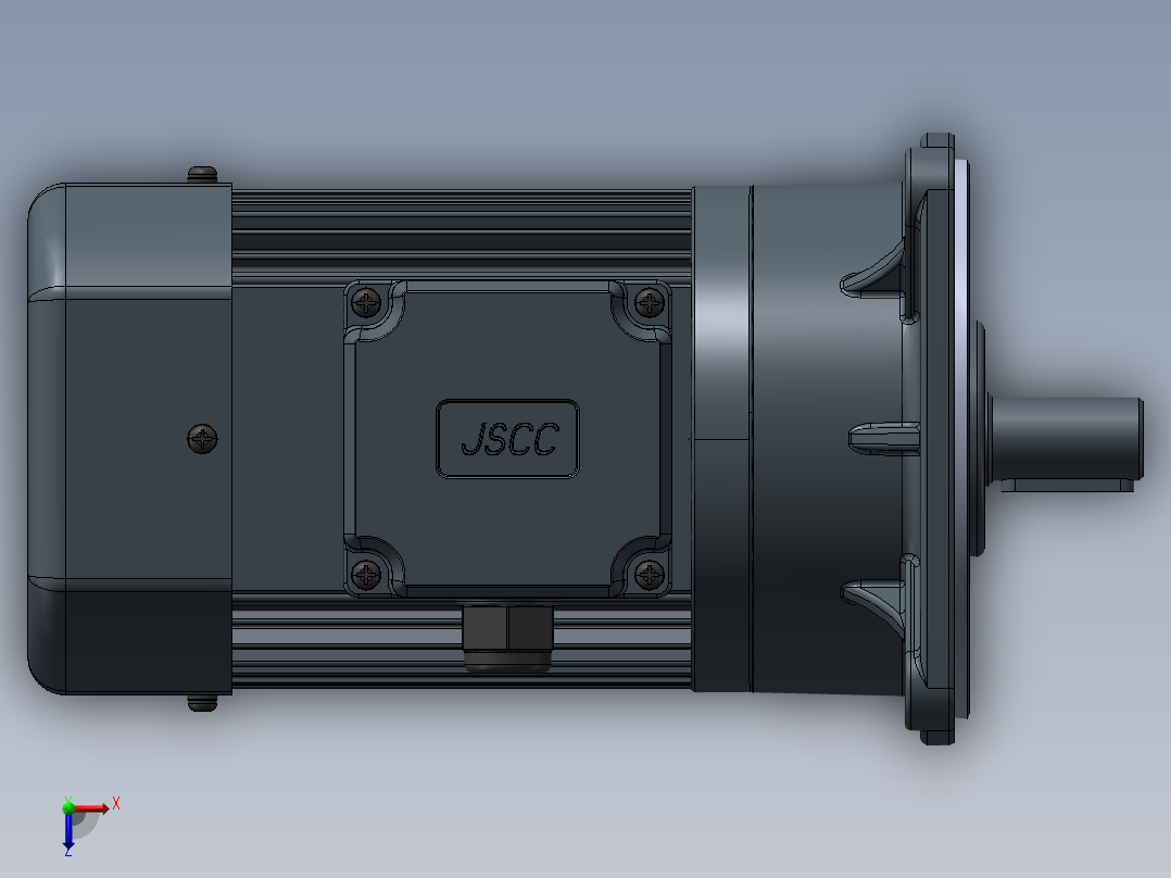 精研电机立式 s250v01-L俯视图