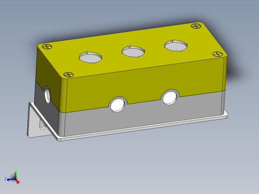 三孔按钮盒组件（天逸）