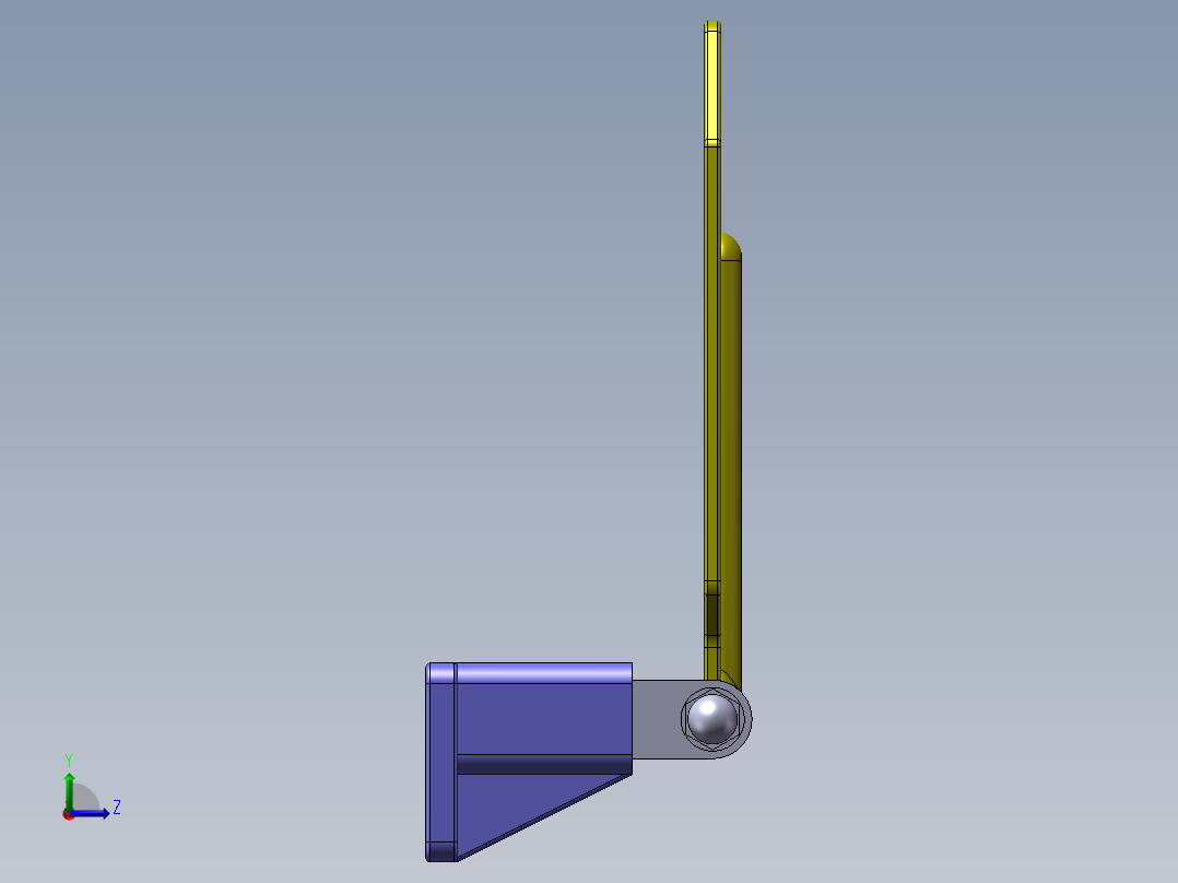 三角合页左视图