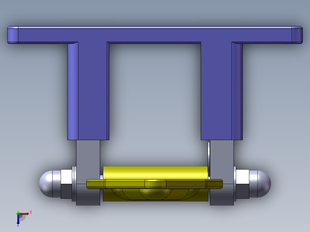三角合页俯视图